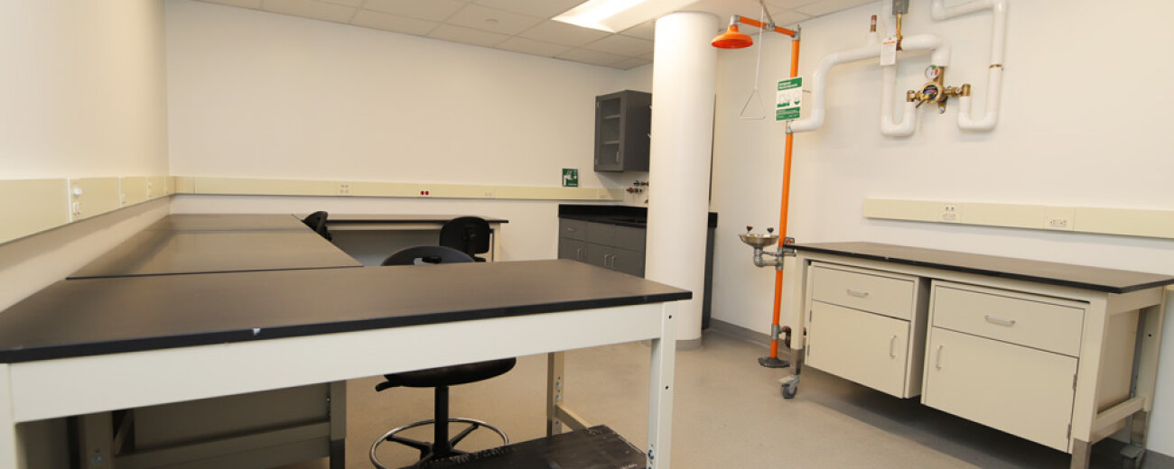 Chemical wet lab at NextCorps in the Sibley Square Building.