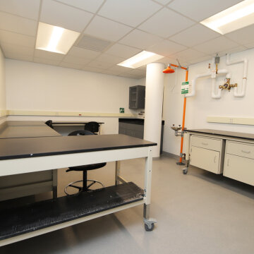 Chemical wet lab at NextCorps in the Sibley Square Building.