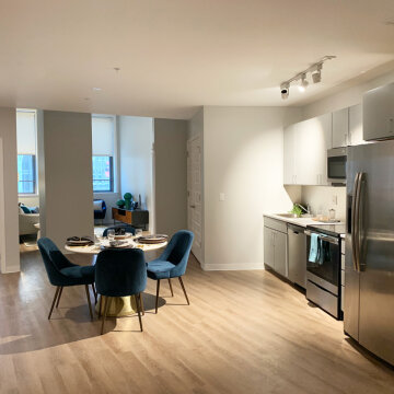 Finished Liberty Lofts apartment at Sibley Square in Rochester, NY.