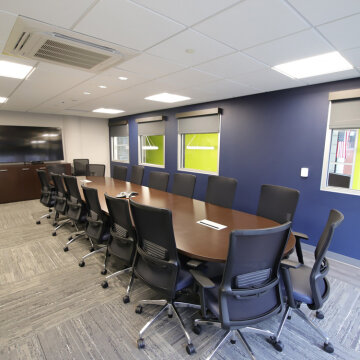 Conference room at City Place in Rochester, NY.